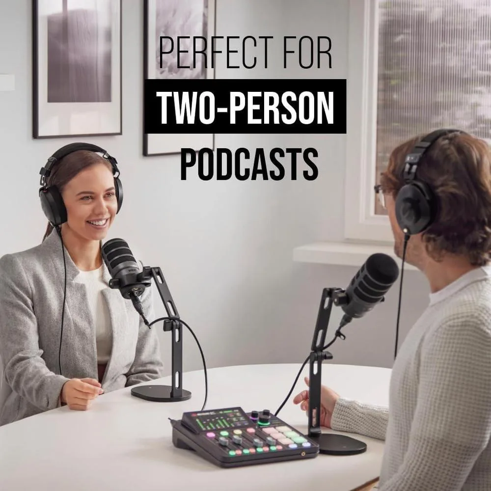 RØDECaster Duo de RØDE: Solución de producción todo en uno para podcasting, streaming, producción musical