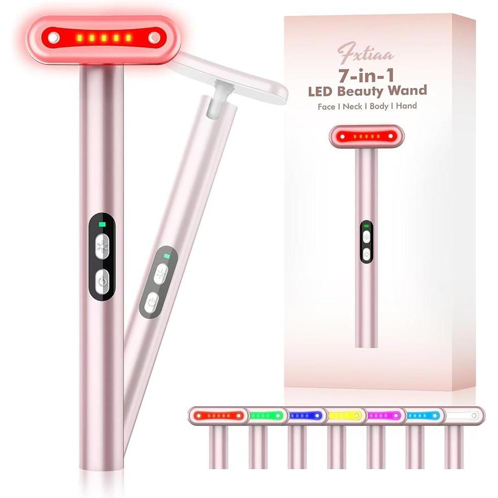Red-Light-Therapy-for-Face, 7 in 1 LED Light Therapy Eye Equipment for Skin Care at Home Red Light Therapy Face Massager Skin Rejuvenation Light