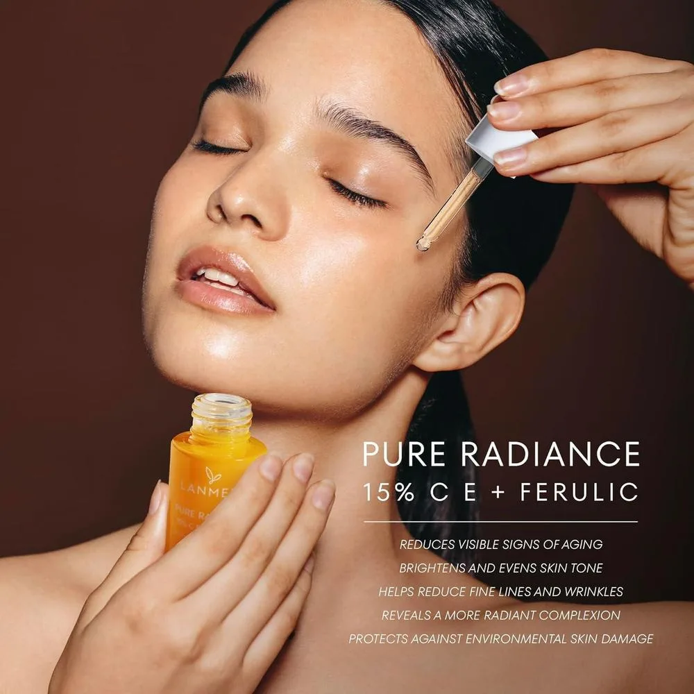 Lanmeri Serum Facial 15% Vitamina C + E + Ácido Ferúlico 30ml