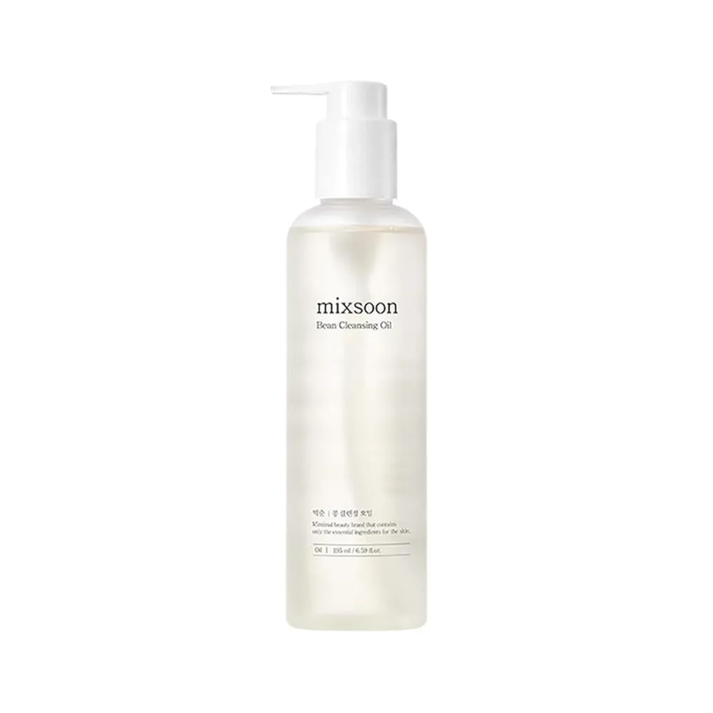 mixsoon Aceite limpiador de frijoles – Aceite ligero de limpieza profunda y removedor de maquillaje, frijoles fermentados, hidratante y equilibrante para una piel suave 195ml / 6.59 onzas líquidas