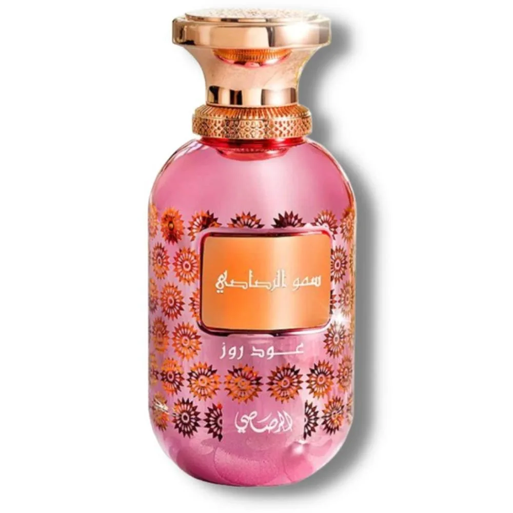 Rasasi Somow Al Oud Rose - Eau de Parfum, perfume árabe premium para mujer, fragancia de larga duración