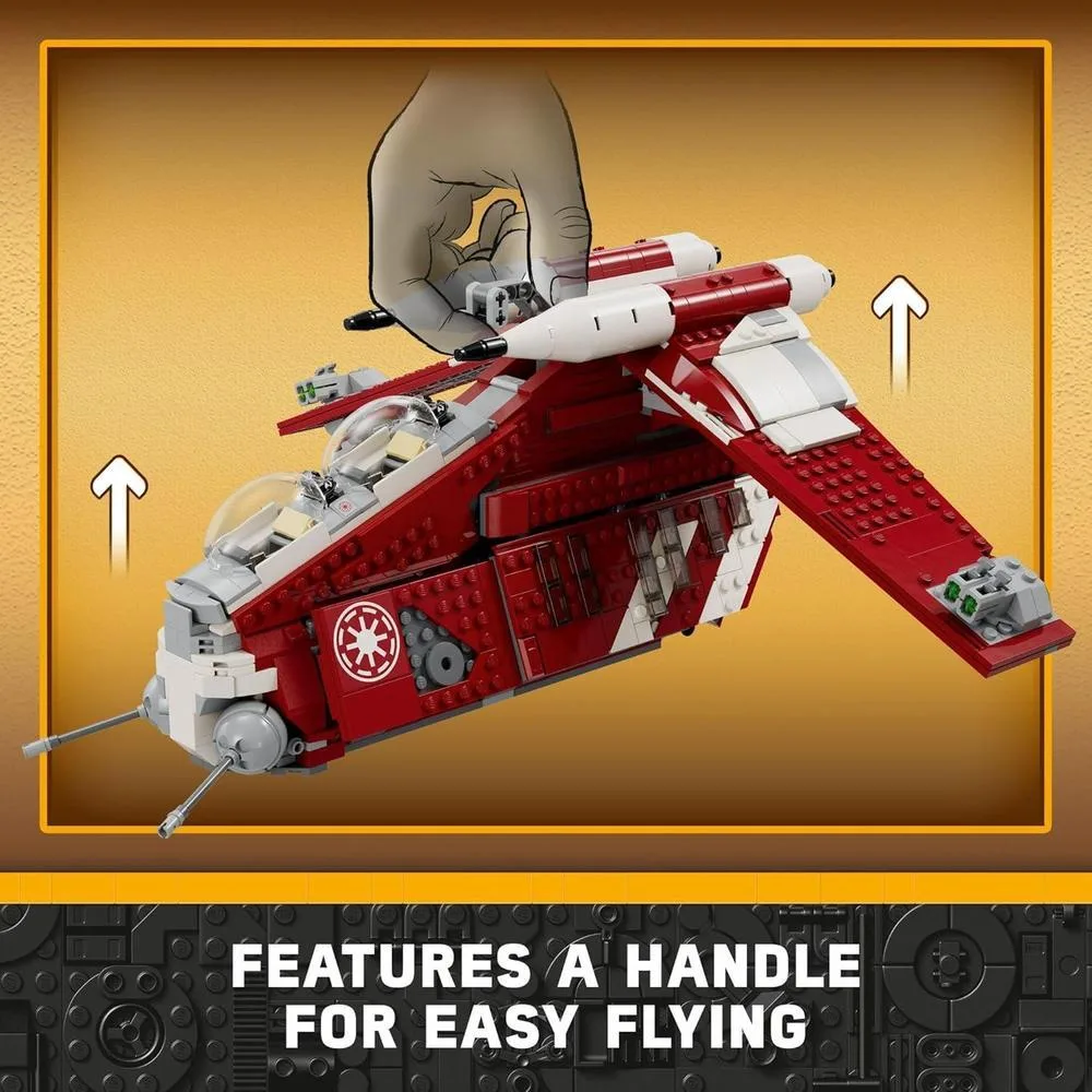 LEGO Star Wars Nave de Combate Coruscant Guard 75354 para Niños de 9+ con Cinco Minifiguras Incluyendo Canciller Palpatine