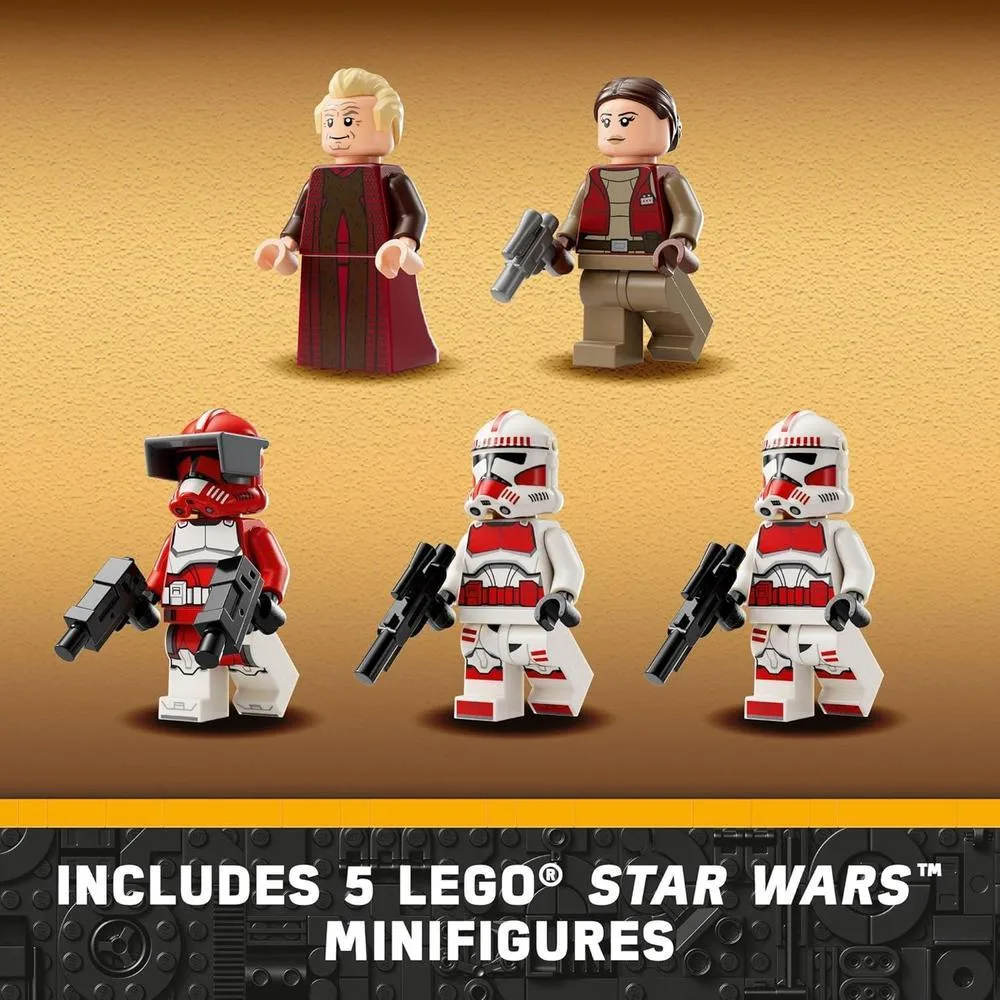 LEGO Star Wars Nave de Combate Coruscant Guard 75354 para Niños de 9+ con Cinco Minifiguras Incluyendo Canciller Palpatine