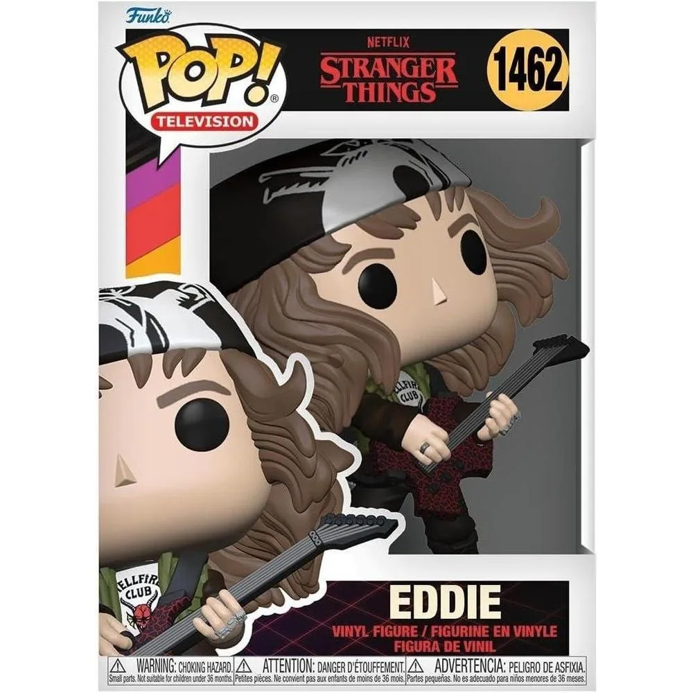 Funko POP! TV: Stranger Things - Hunter Eddie with Guitar​​ - Collectable Vinyl Figure - Gift Idea - Official Merchandise - for Kids & Adults - TV Fans - Model Figure for Collectors and Display
