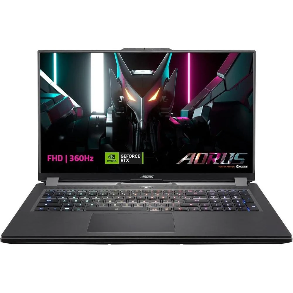 GIGABYTE AORUS 7: 17.3" FHD 1920x1080 360Hz, NVIDIA GeForce RTX 4060 Laptop GPU 8GB GDDR6, Intel Core i5-12500H, 16GB DDR4 RAM, 512GB SSD, Win11 Home (AORUS 7 9KF-E3US513SH), Black