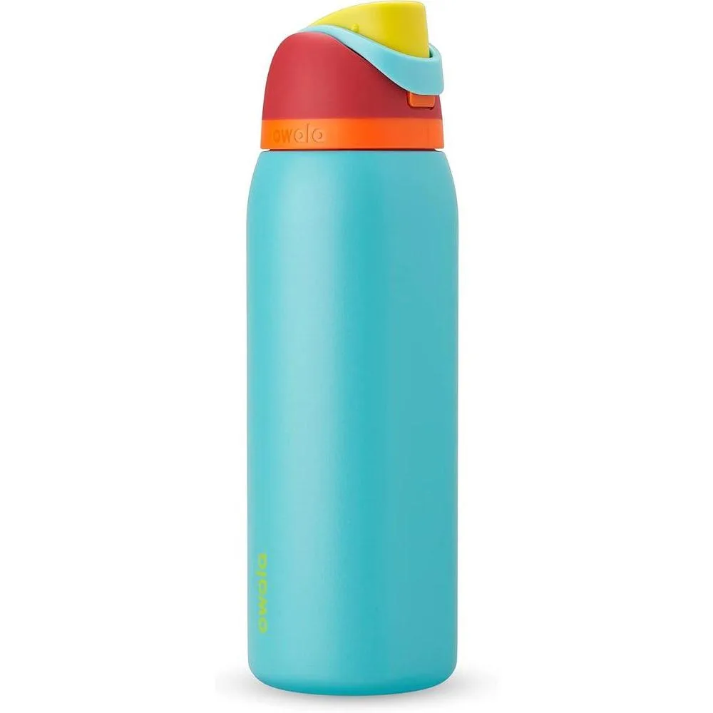 Owala FreeSip Insulated Stainless Steel Water Bottle with Straw for Sports, Travel, and School BPA-Free Sports Water Bottle, 40 oz, Summer Sweetness