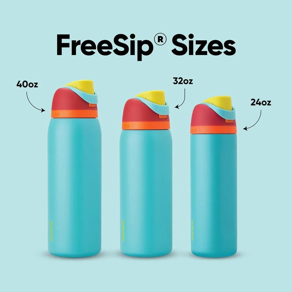 Owala Botella de Agua Acero Inoxidable Aislada FreeSip con Pajita, Libre de BPA, Ideal para Deportes y Viajes