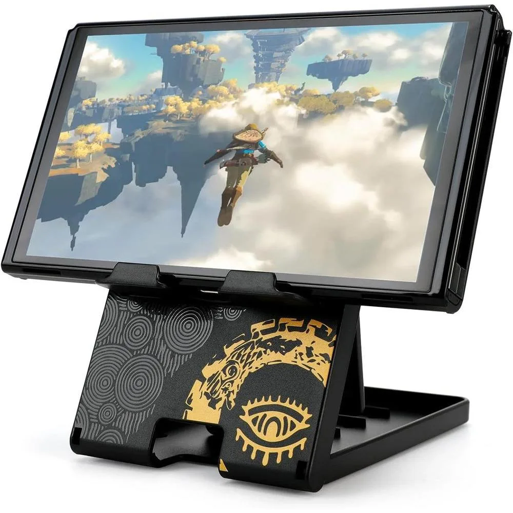 Tscope Cute Switch Stand for Nintendo, for Zleda Tears of The Kingdom Switch 2 / Lite Holder Bracket, Adjustable Foldable Portable Compact Playstand for OLED