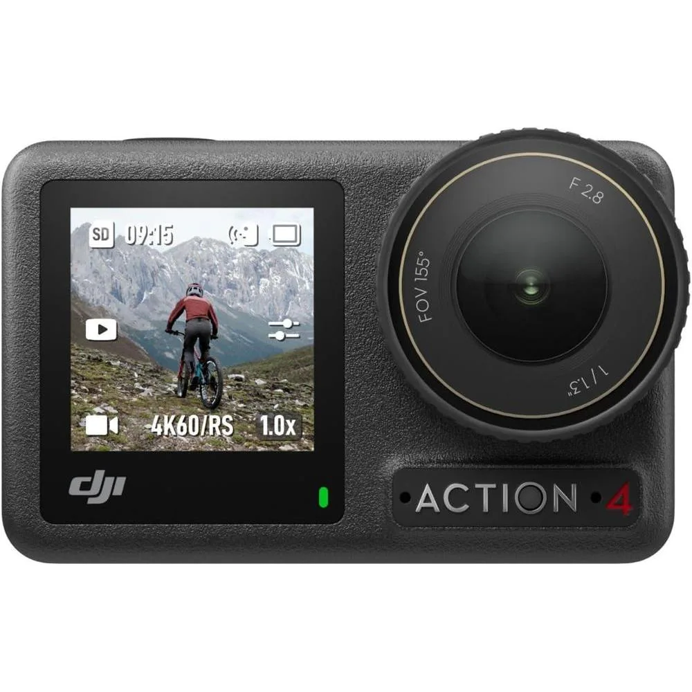 DJI Osmo Action 4 Standard Combo, 4K/120fps Waterproof Action Camera with a 1/1.3-Inch Sensor, Stunning Low-Light Imaging,10-bit & D-Log M Color Performance, Long-Lasting 160 Mins, Outdoor Camera