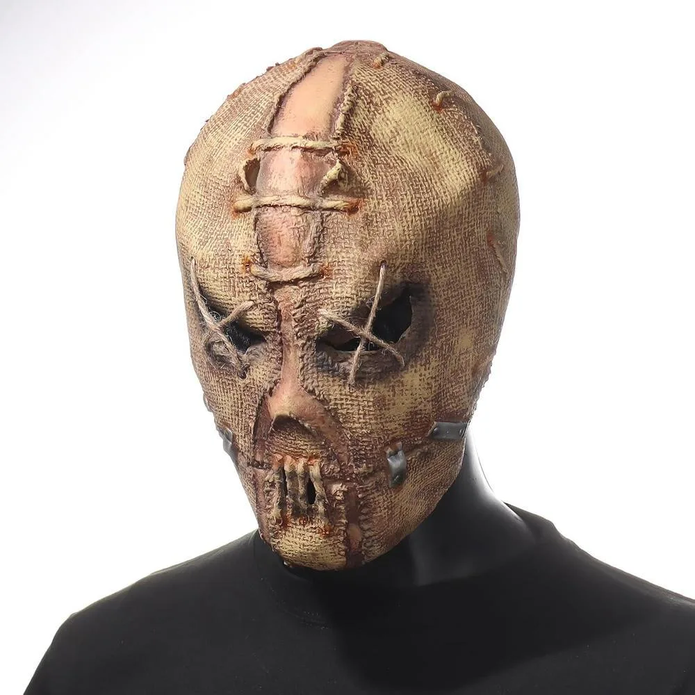 Máscara de terror para Halloween con diseño aterrador de zombi, ideal para disfrutar de una experiencia única