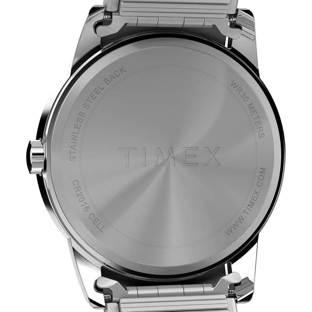 Reloj Easy Reader para hombre de Timex, diseño elegante con resistencia al agua y banda de acero inoxidable