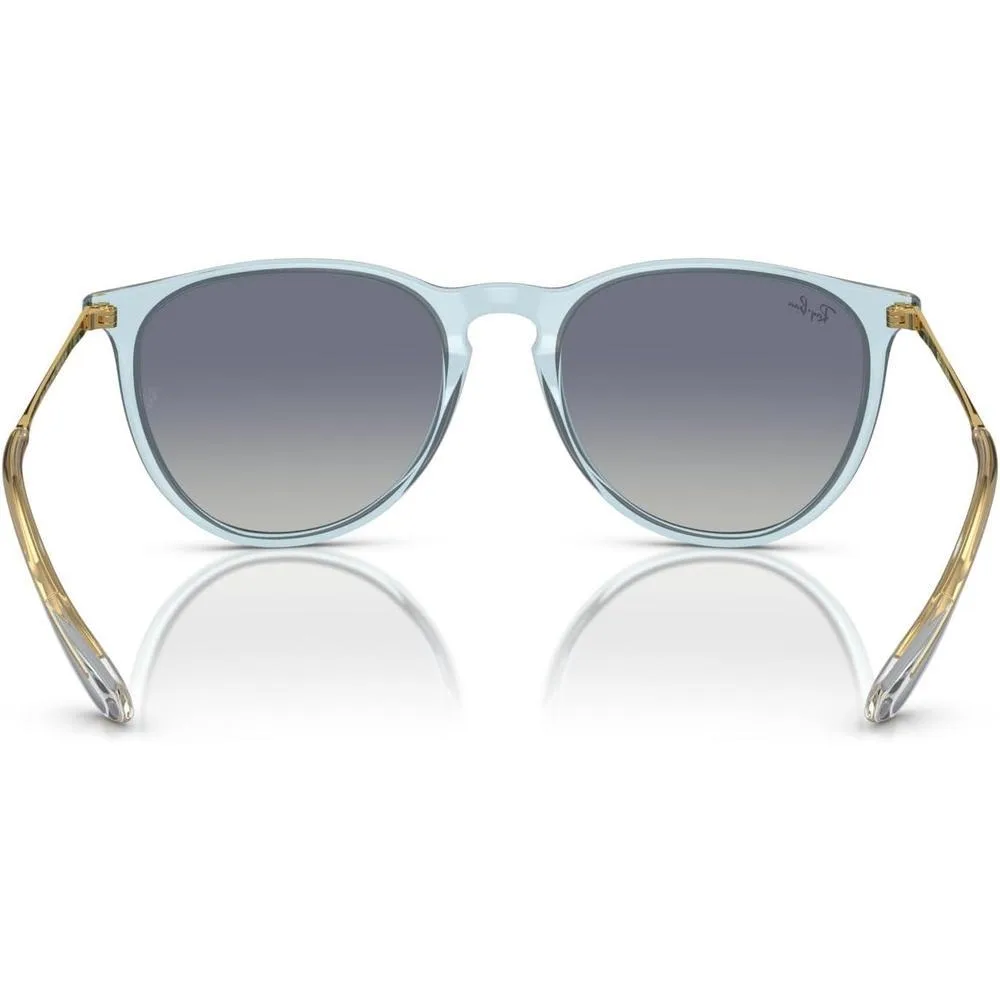 Gafas de sol redondas Ray-Ban Erika, protección UV, con estuche y paño de limpieza, diseño moderno