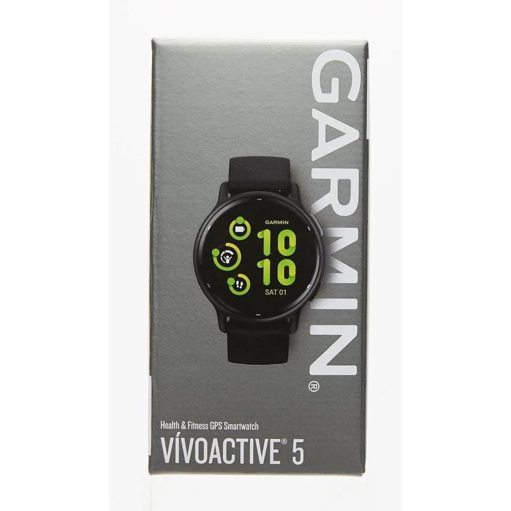 Garmin Vívoactive 5 Smartwatch GPS Salud Y Fitness Pantalla AMOLED Hasta 11 Días Batería Negro