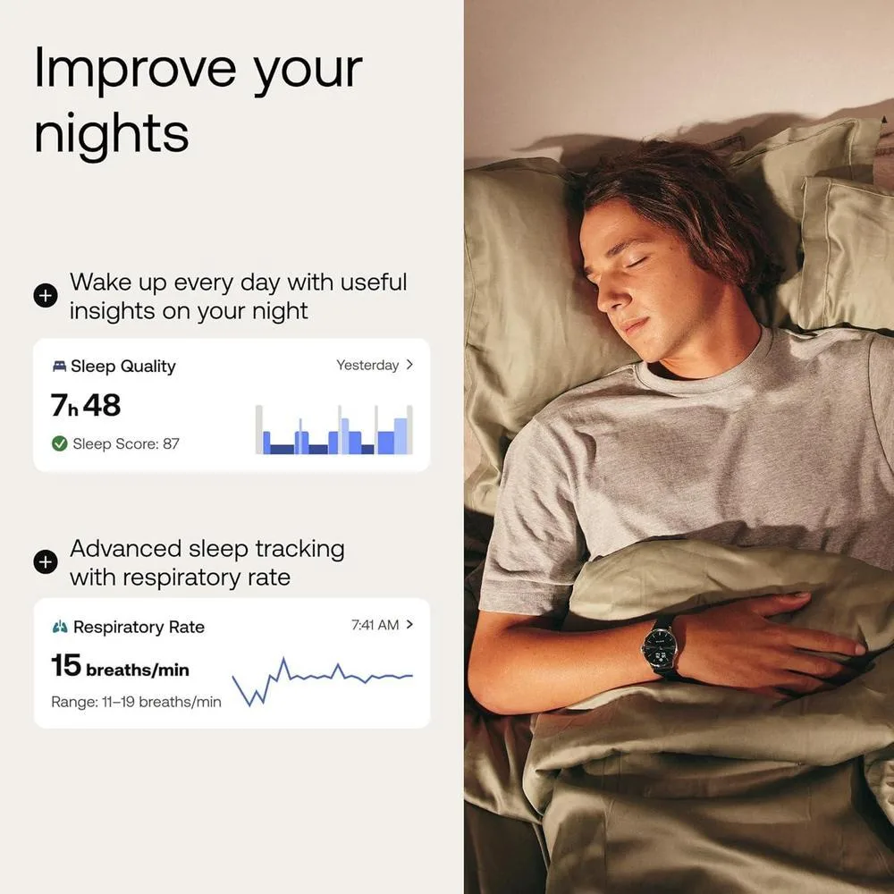 Withings ScanWatch Light - Reloj Inteligente Híbrido Con Monitoreo Cardíaco, Fitness, Ciclo Y Sueño