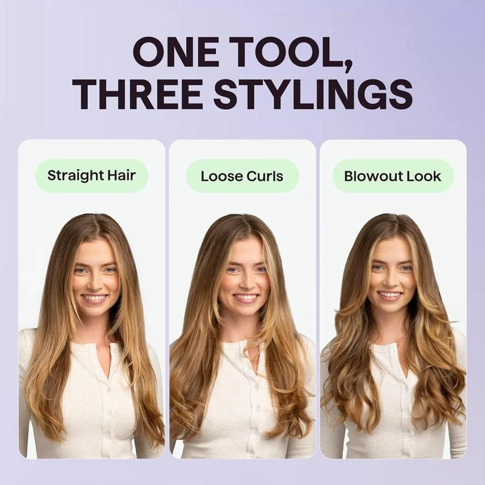 Cepillo Térmico Wavytalk para Peinado lónico. Consigue Cabello Suave con Rizos Naturales y Voltaje Dual