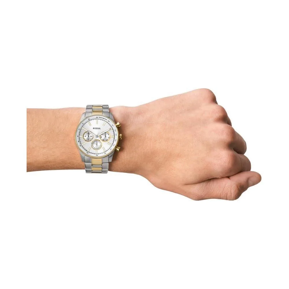Sullivan Reloj Multifunción de Acero Inoxidable en Dos Tonos, Moderno y Elegante para Hombres