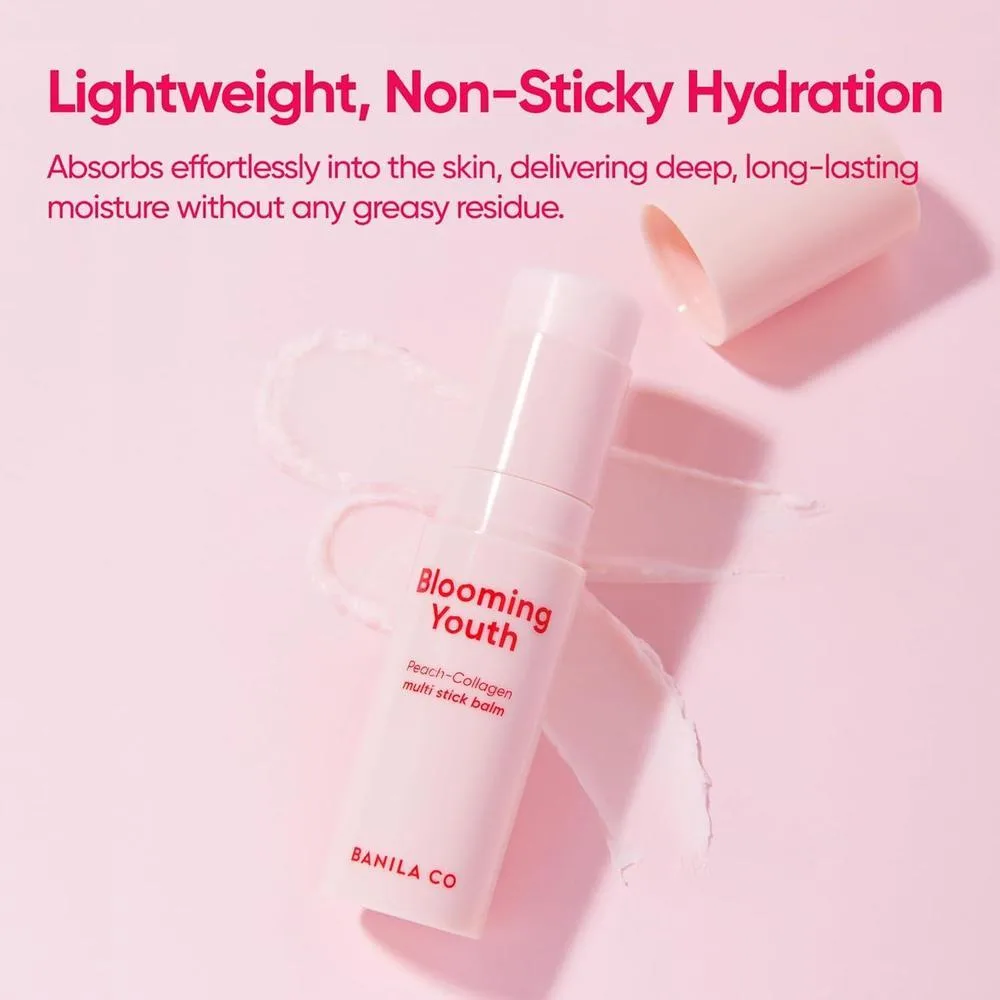 Banila Co Blooming Youth Bálsamo Multifuncional Con Colágeno De Melocotón Y Ácido Hialurónico 10.5g