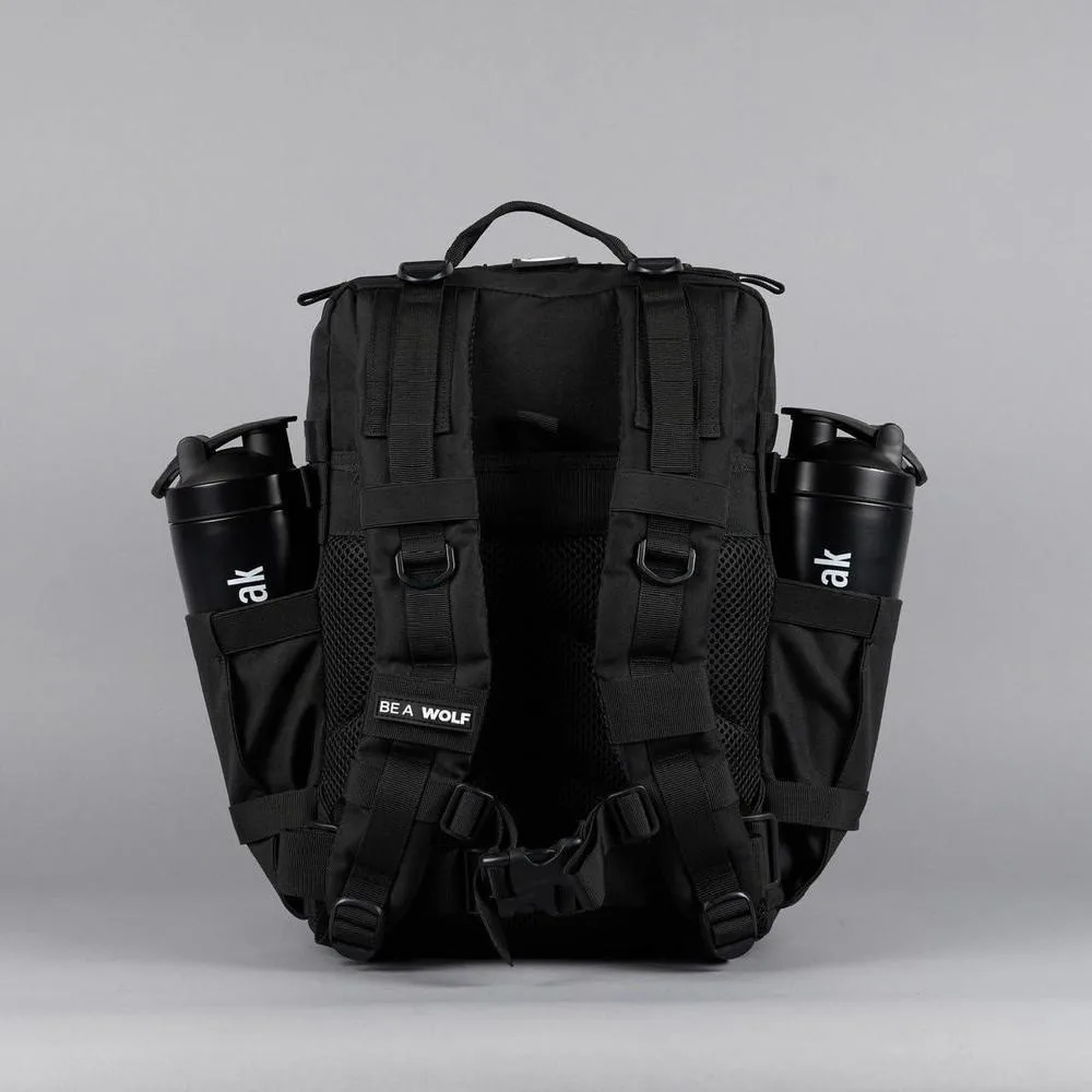 Mochila Táctica 35L WOLFpak en Color Negro con Resistencia al Agua y Personalización con Parches, Ideal para Viajes y Uso Diario