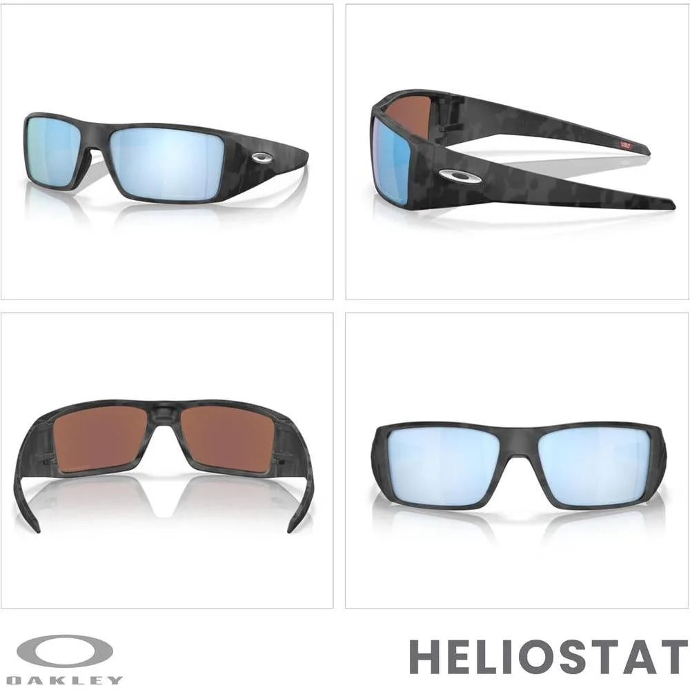 Oakley Heliostat OO9231, Gafas de Sol Rectangulares para Hombre con Kit de Accesorios, Bolsa de Microfibra