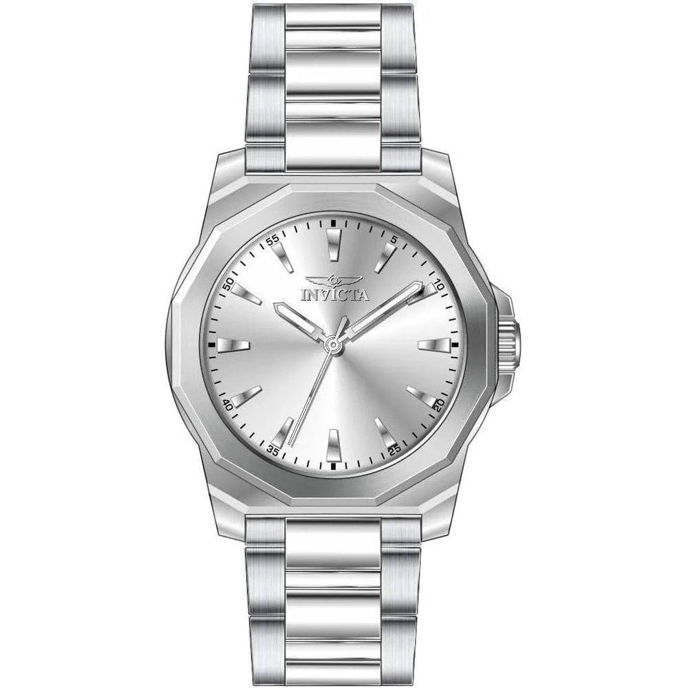 Invicta Speedway Reloj de cuarzo para hombre con correa de acero inoxidable y cierre de botón plegable