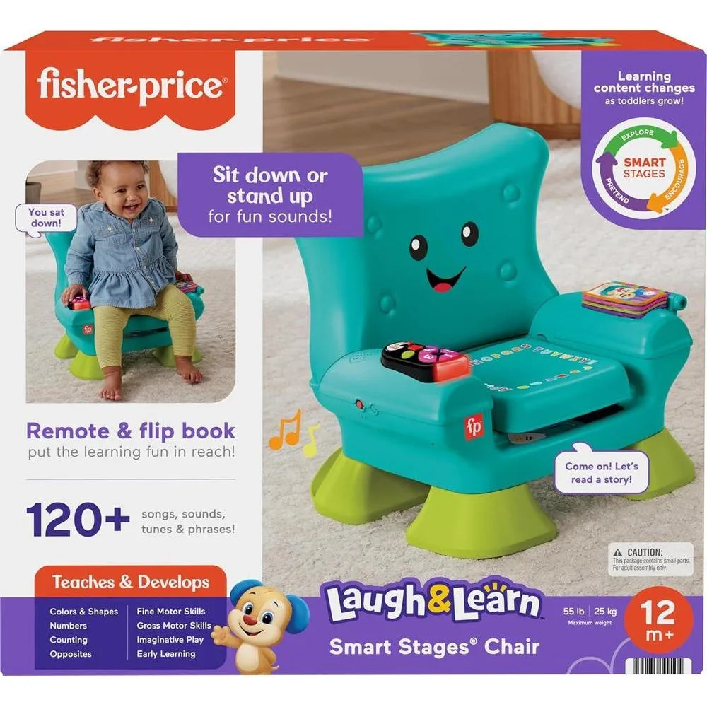 Fisher-Price Juguete de aprendizaje con luces y actividades, color verde azulado, para bebés de 1 año en adelante