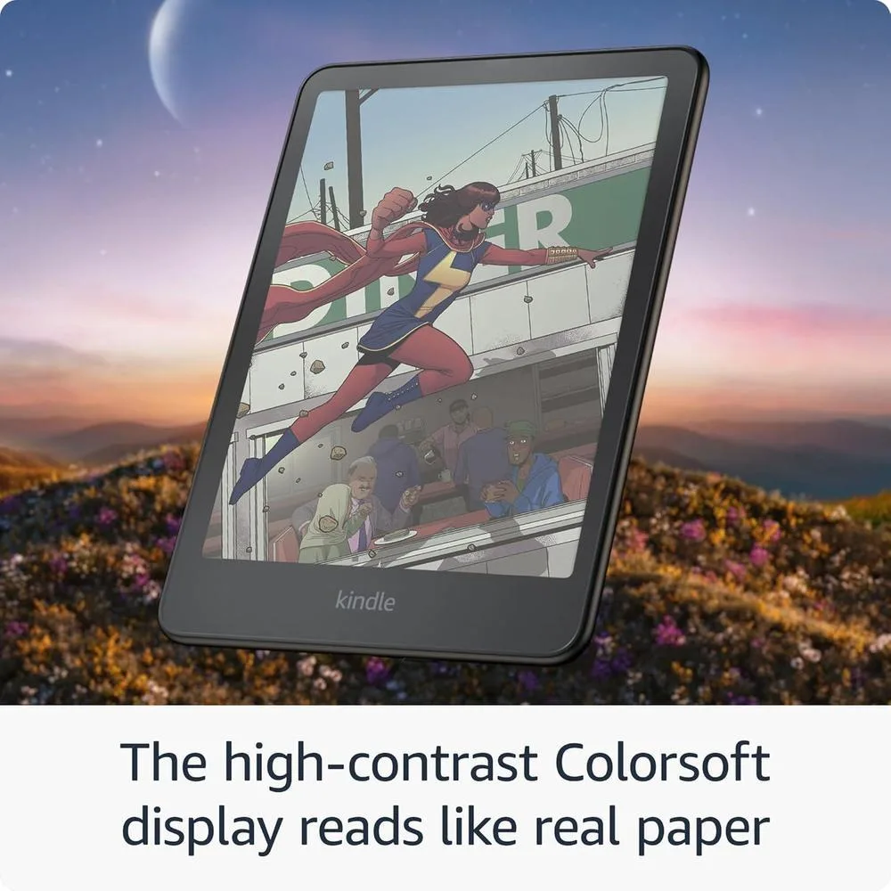 Amazon Kindle Colorsoft Signature Edition con pantalla a color, luz frontal automática, carga inalámbrica y 32GB