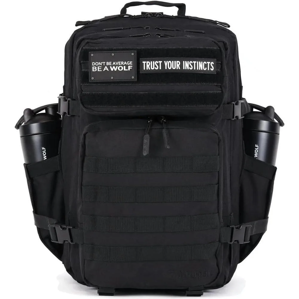 WOLFpak 45L Backpack (Alpha Black) Camping, Hiking, Gym Backpack