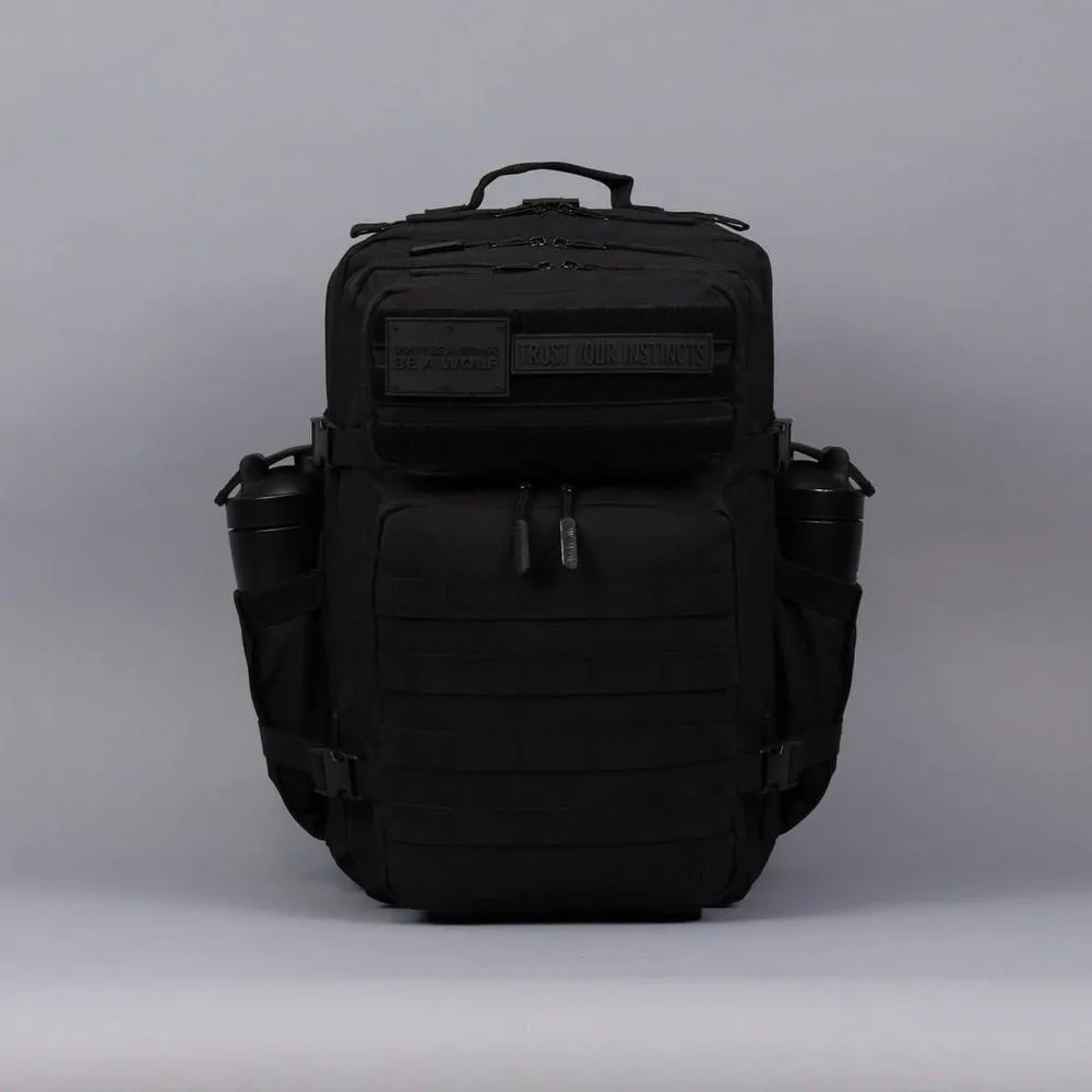 Mochila Táctica WOLFpak 45L Edición Nightshade, resistente al agua, ideal para camping, senderismo y gimnasio, personalizable con parches
