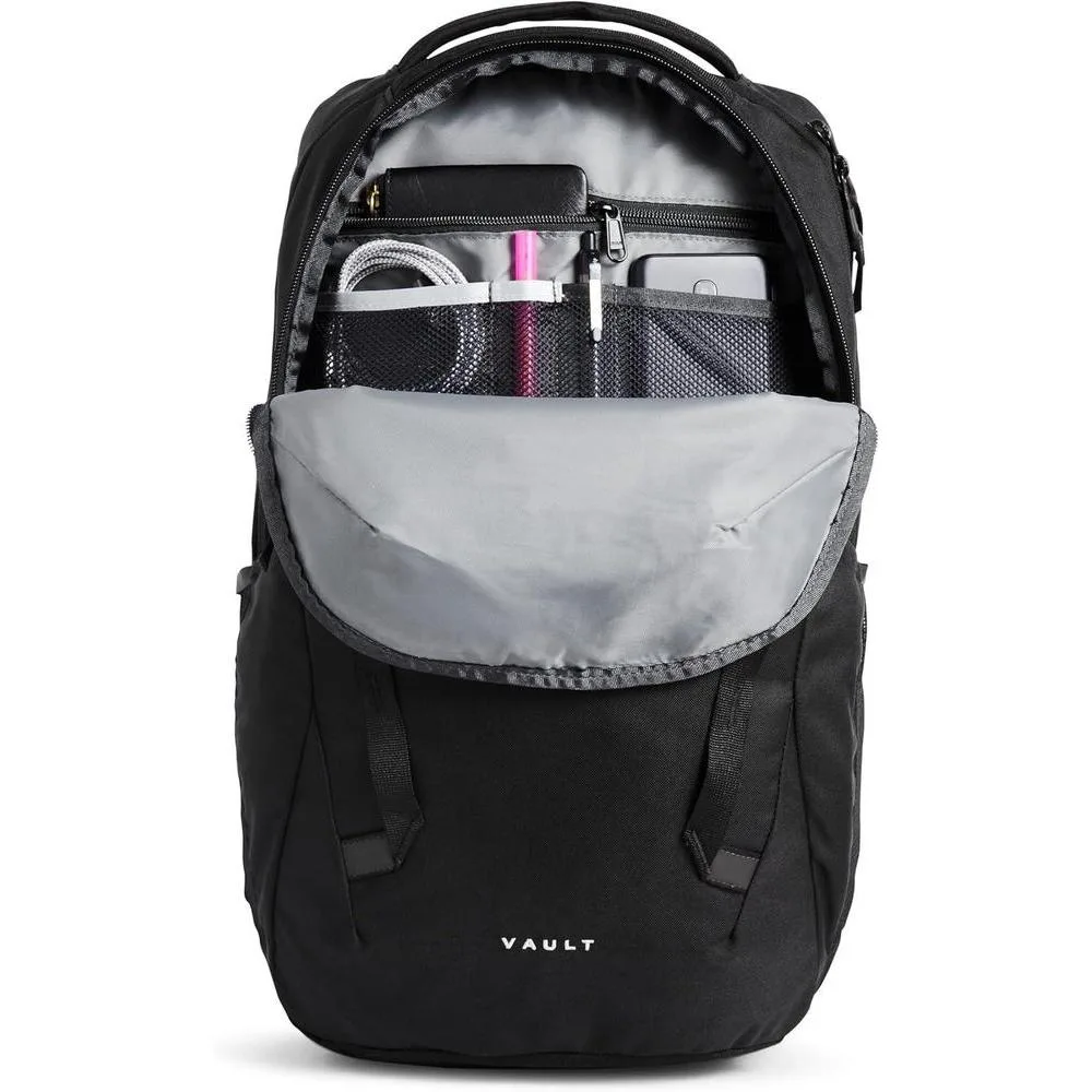 Mochila para portátil The North Face Vault resistente al agua con diseño moderno y estructura ergonómica, color negro