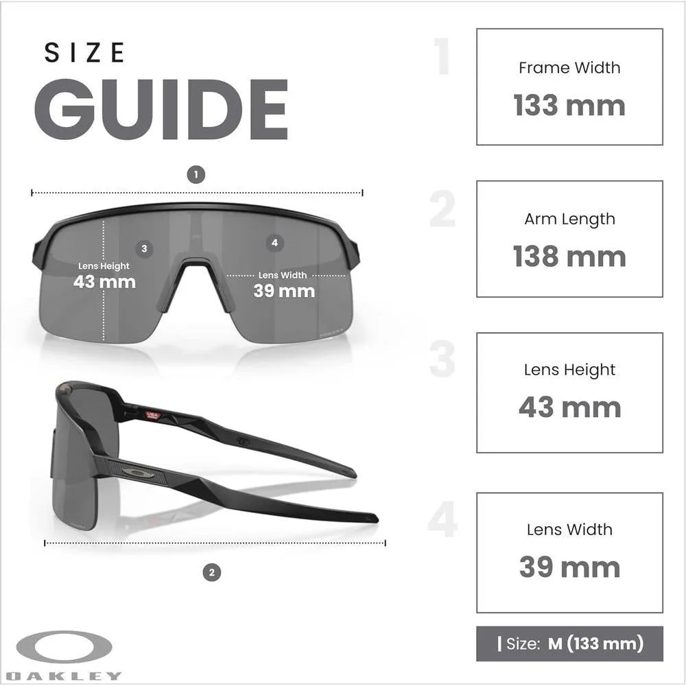 Oakley Sutro Lite OO9463 - Lentes deportivos rectangulares, ideal para hombres y mujeres en actividades deportivas al aire libre
