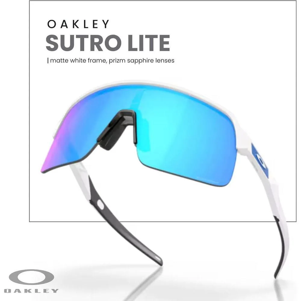 Lentes de sol Oakley Sutro Lite rectangulares para hombre y mujer con kit de accesorios y correa, protección UV y tecnología Prizm