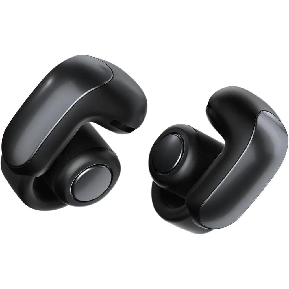 Bose Ultra Open Earbuds, Immersive Audio Open Ear Earbuds, Clip on Earbuds for Comfort, Running Earbuds with OpenAudio for Awareness, Up to 48 Hours of Battery Life, Black