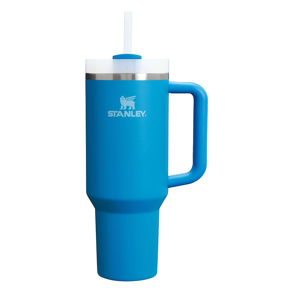 Stanley Quencher H2.0 FlowState Stainless Steel Vacuum Insulated Tumbler with Lid and Straw for Water, Iced Tea or Coffee, Smoothie and More, Azure, 40oz