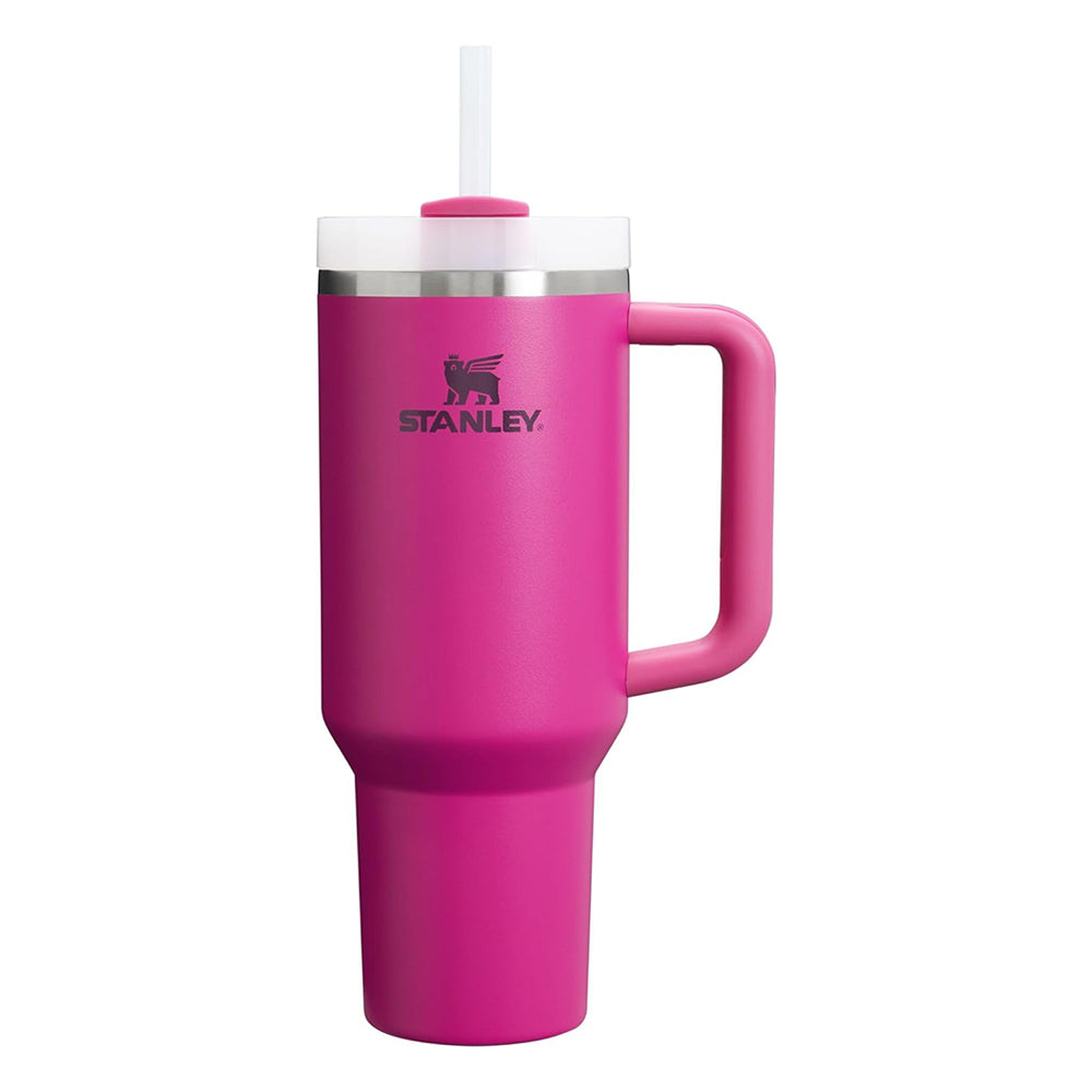 Stanley Quencher H2.0 FlowState Stainless Steel Vacuum Insulated Tumbler with Lid and Straw for Water, Iced Tea or Coffee, Smoothie and More, Fuchsia, 40oz