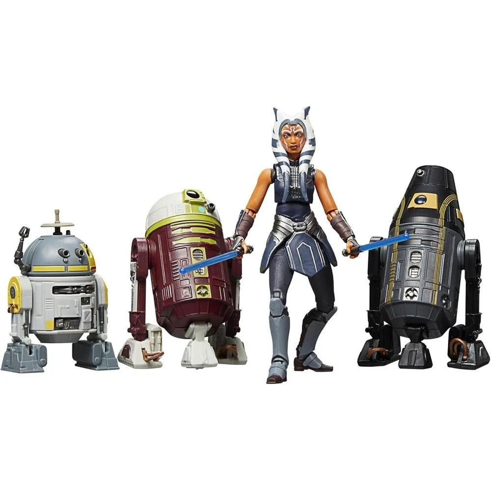 STAR WARS Vintage Collection Escape from Order 66 con Ahsoka & Droids - Paquete de 4 Figuras de Acción Coleccionables
