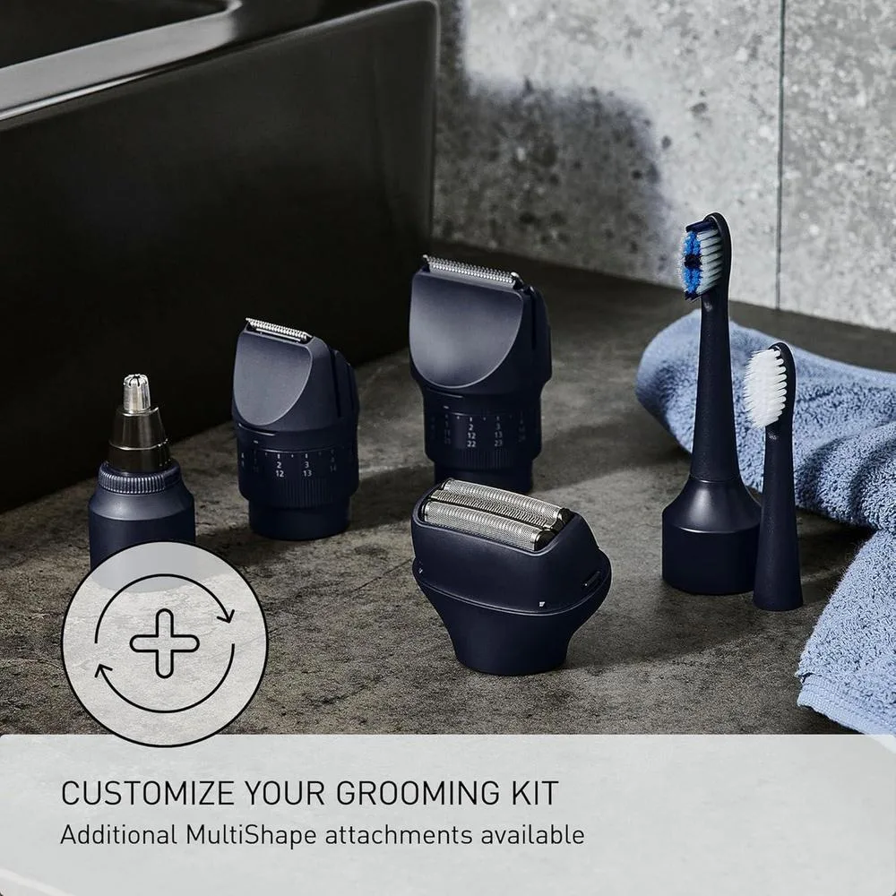 Panasonic Recortadora eléctrica multiforma para barba y cabello con sistema avanzado de cuchillas, impermeable para uso en húmedo y seco