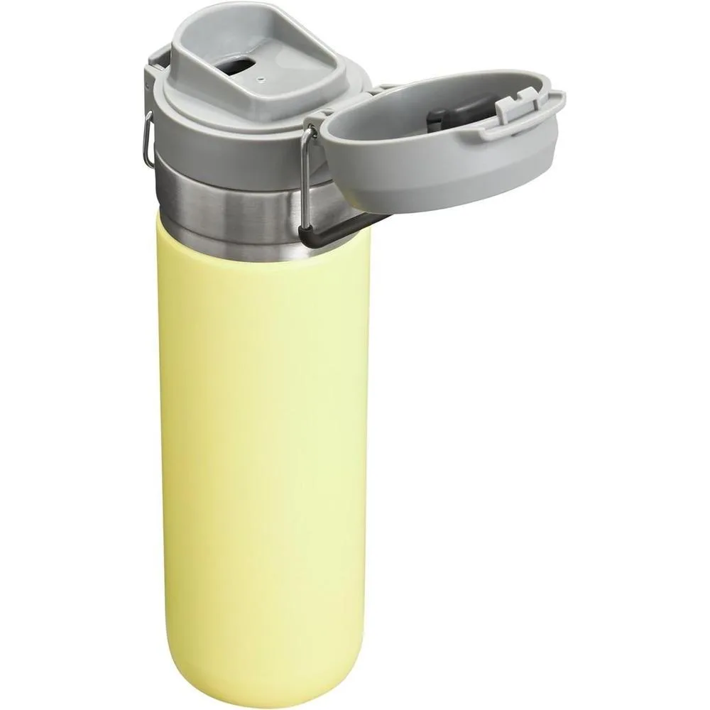 Botella Stanley Quick Flip GO a prueba de fugas para viajes y deportes, acero inoxidable sin BPA, color pomelo