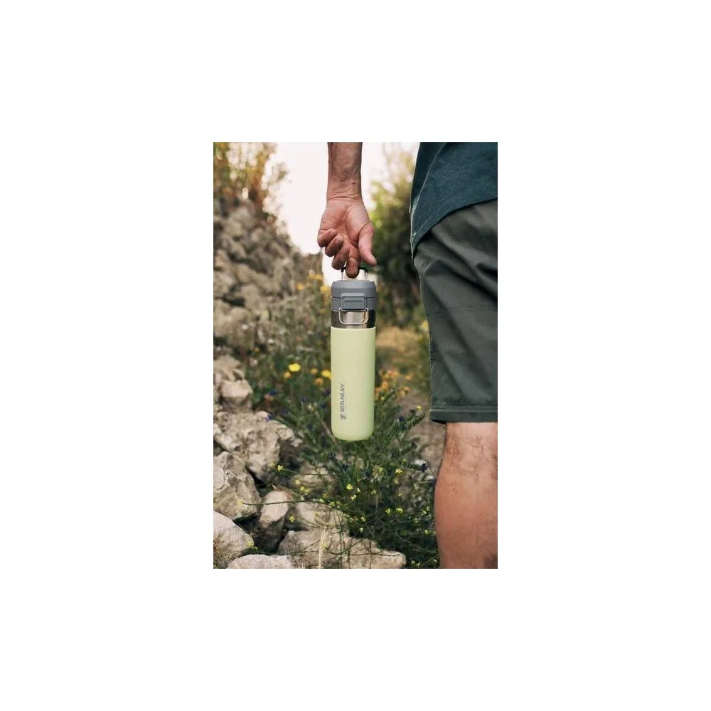Botella Stanley Quick Flip GO a prueba de fugas para viajes y deportes, acero inoxidable sin BPA, color pomelo