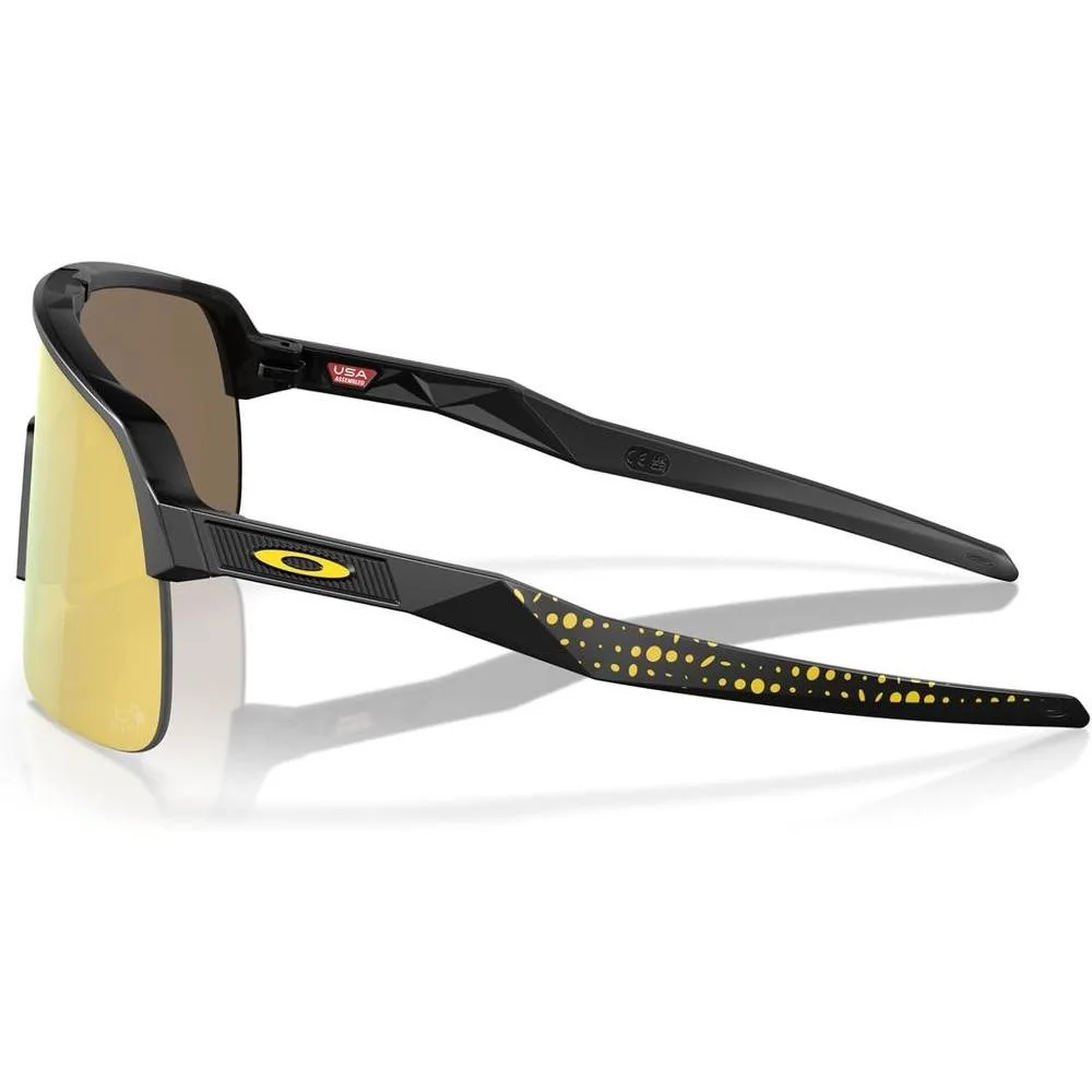 Gafas de sol Oakley Sutro Lite para hombre, marco sin montura de alta envoltura con lentes Prizm de oro de 24 quilates