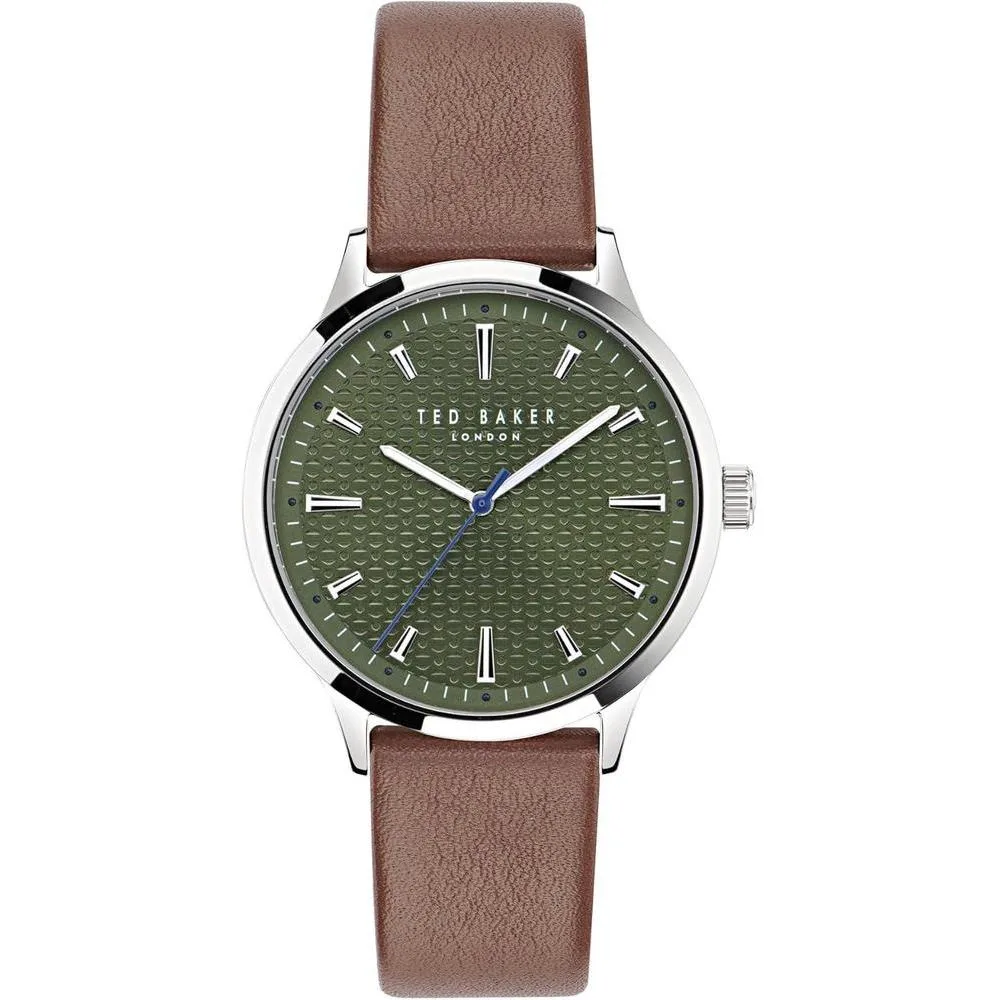 Ted Baker Cosmop Men's Brown Eco Genuine Leather Strap Watch (Model: BKPCSS4029I)