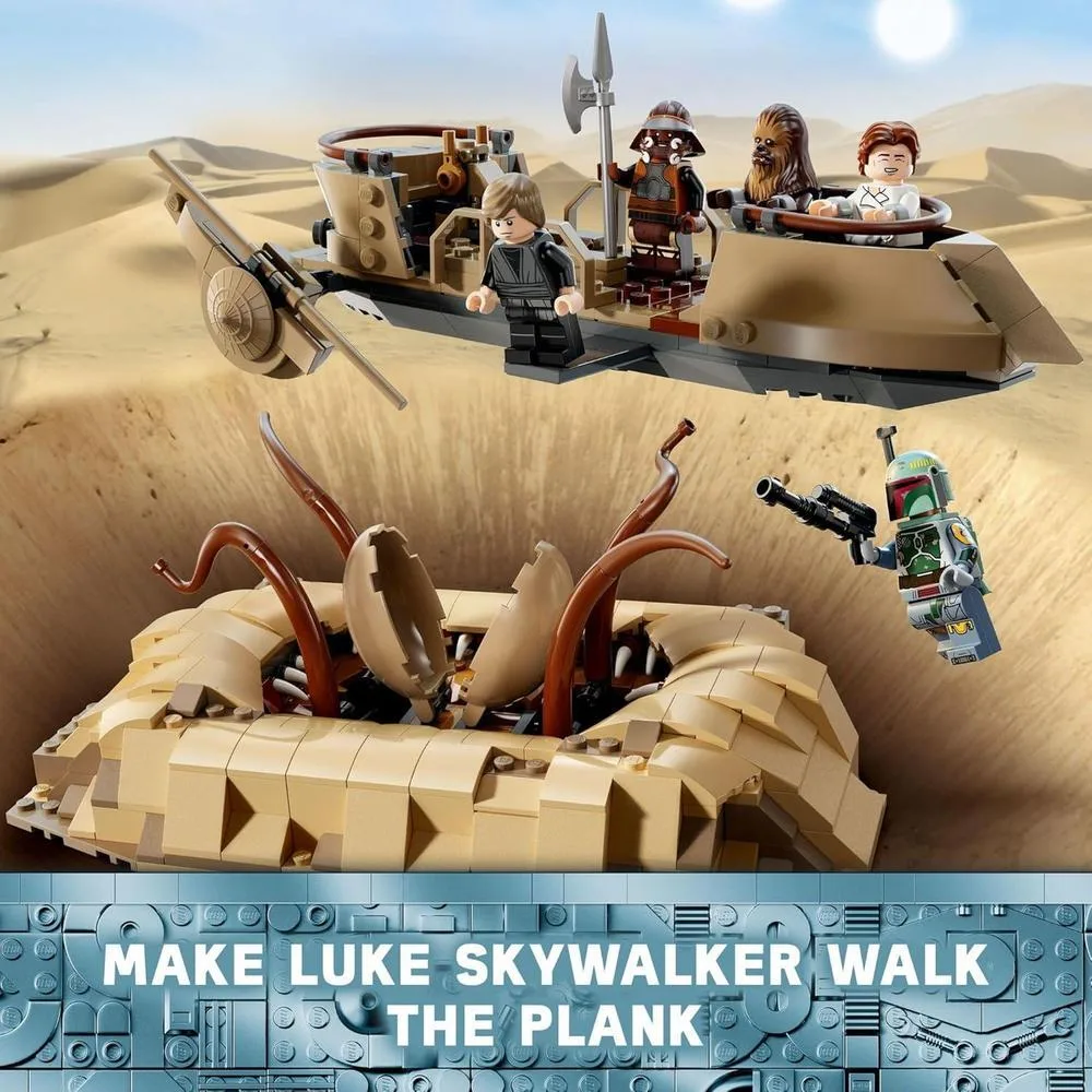 LEGO Star Wars: Retorno del Jedi - Skiff del Desierto y Pozo Sarlacc con Minifigura Aniversario de Nien Nunb
