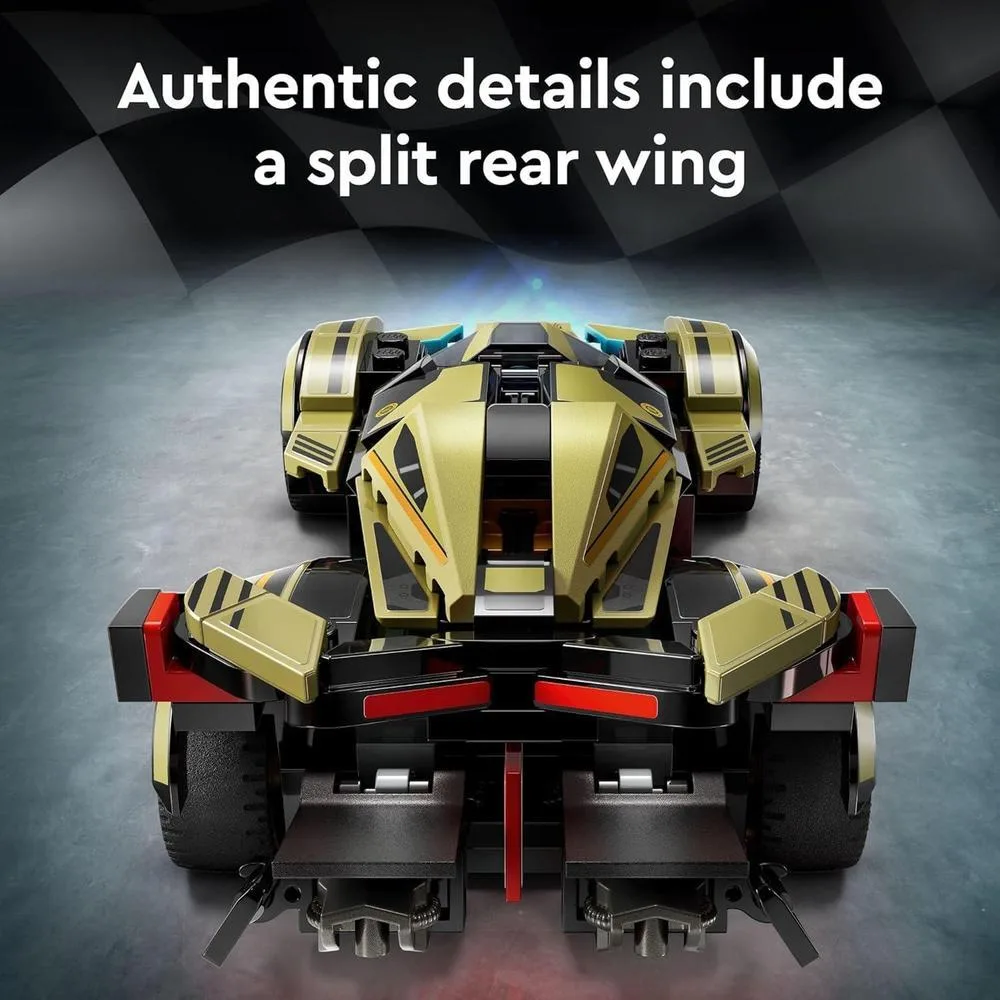 LEGO Speed Champions Lamborghini Lambo V12 Vision GT Super Car, juguete de Fórmula 1, auto de carreras para niños
