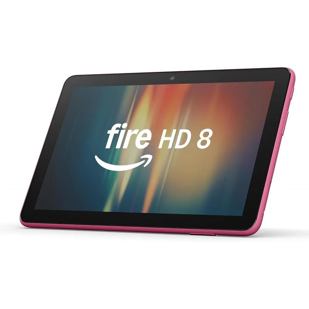 New Amazon Fire HD 8 tablet, 8” HD Display, 3GB memory, 32GB, designed for portable entertainment, Hibiscus, (2024 release)