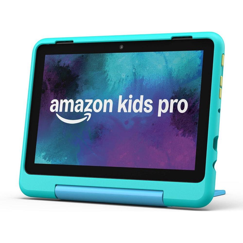 New Amazon Fire HD 8 Kids Pro tablet, ages 6-12. Bright 8" HD screen, includes ad-free content, parental controls, 13-hr battery, slim case for older kids, 32GB, Discovery (2024 release)