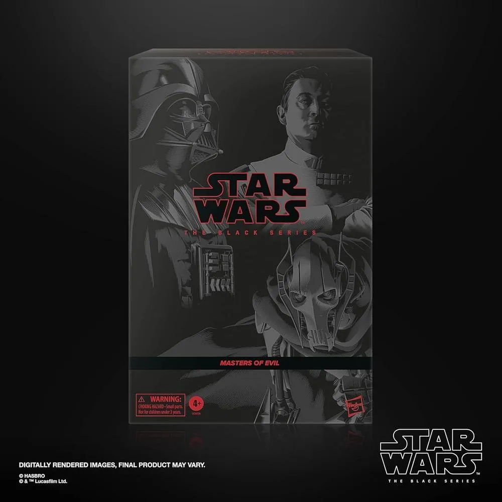STAR WARS The Black Series Darth Vader, Gran Almirante Thrawn y General Grievous, paquete de figuras de acción coleccionables