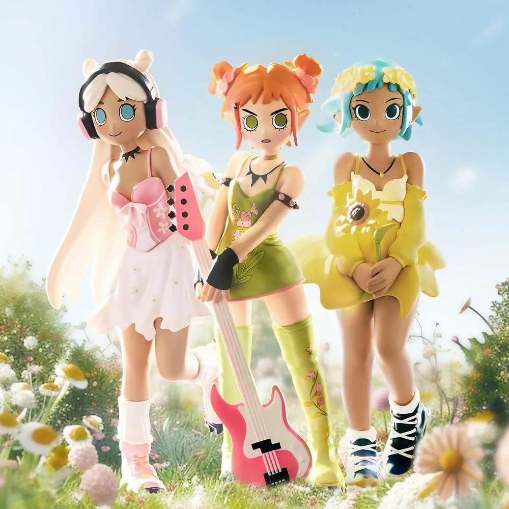 POP MART Peach Riot Punk Fairy Series Figuras aleatorias, juguetes coleccionables y decorativos