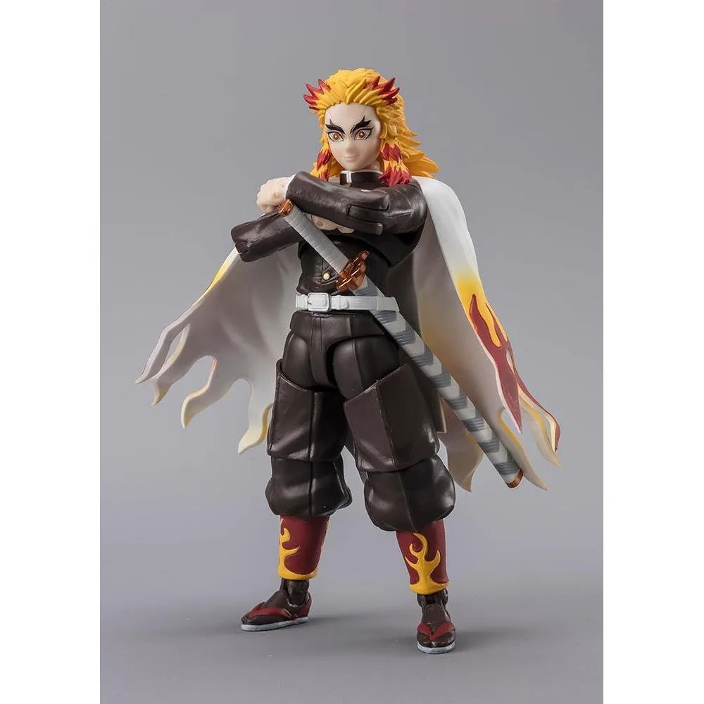Bandai - Demon Slayer - Ultimate Legends - Figura de acción Kyojuro Rengoku, altura de 12.7 cm y 27 puntos de articulación