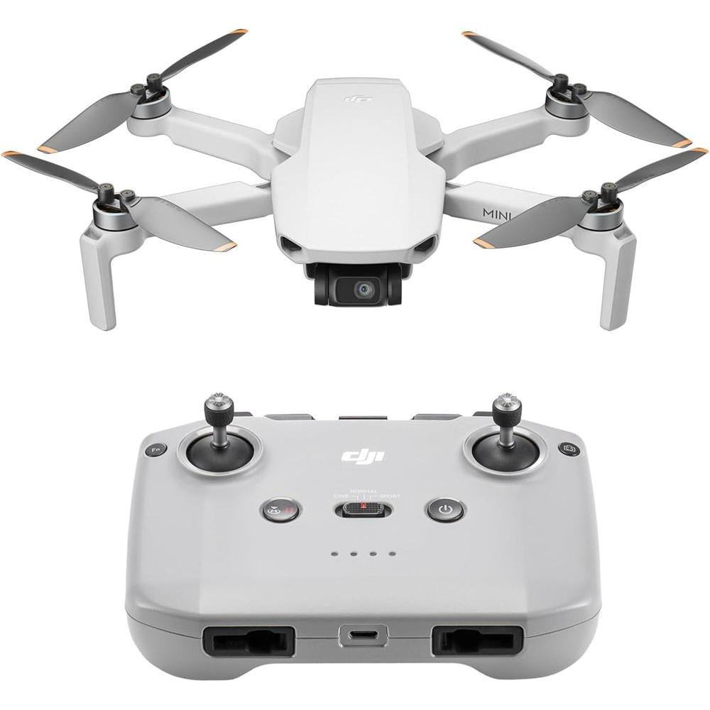 DJI Mini 4K, Drone with 4K UHD Camera for Adults, Under 249 g, 3-Axis Gimbal Stabilization, 10km Video Transmission, Auto Return, Wind Resistance, 1 Battery for 31-Min Max Flight Time, Intelligent