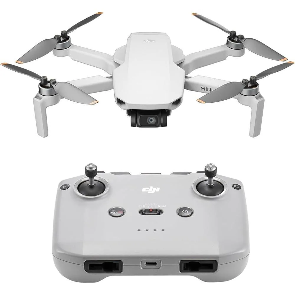 DJI Mini 4K, Drone with 4K UHD Camera for Adults, Under 249 g, 3-Axis Gimbal Stabilization, 10km Video Transmission, Auto Return, Wind Resistance, 1 Battery for 31-Min Max Flight Time, Intelligent