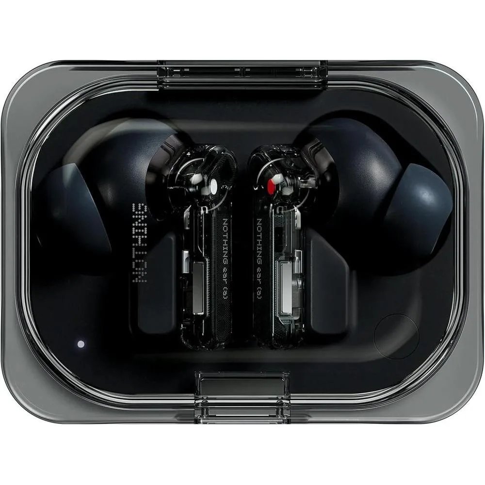 Nothing Ear (a) Wireless Earbuds with ChatGPT Integration, 45dB Hybrid Noise Cancelling Earbuds, Hi-Res Audio, Advanced Equaliser, Dual Connect, 6 Mics, 42.5H Playtime Earbuds Wireless Bluetooth Black